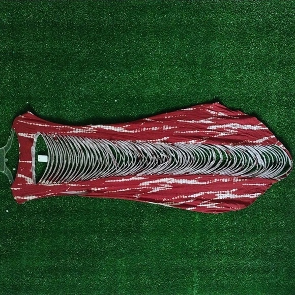 Maxi dress with the cutouts tie dye h i g h t  l o w - Picture 1 of 2